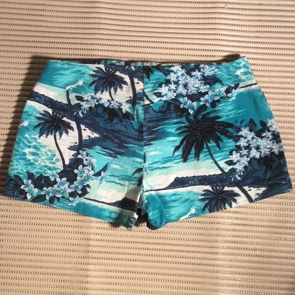 Express shorts tropical print size 5/6 - Picture 2 of 3